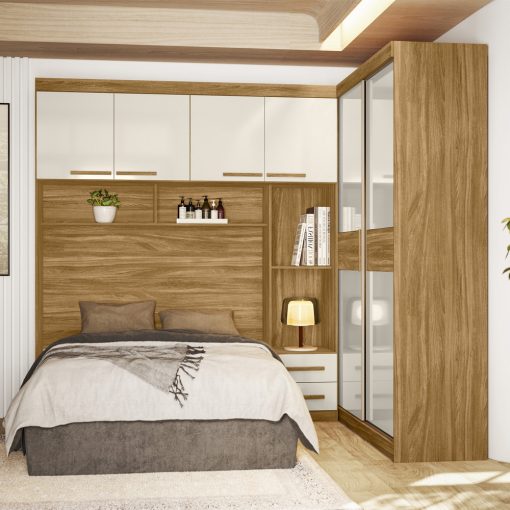 Ropero Placard Respaldo Dormitorio 2 Puertas Corredizas - Imagen 3