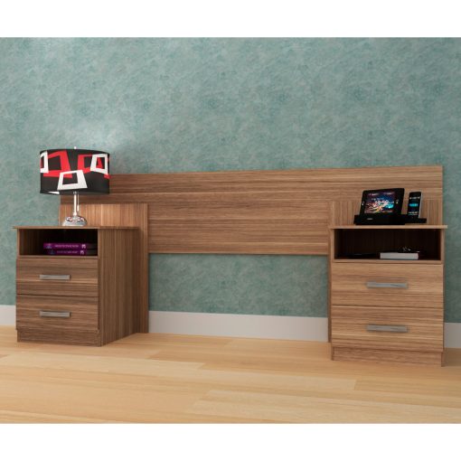 Respaldo Cabecera Mesas De Luz Sommier Colchon Dormitorio - Imagen 2