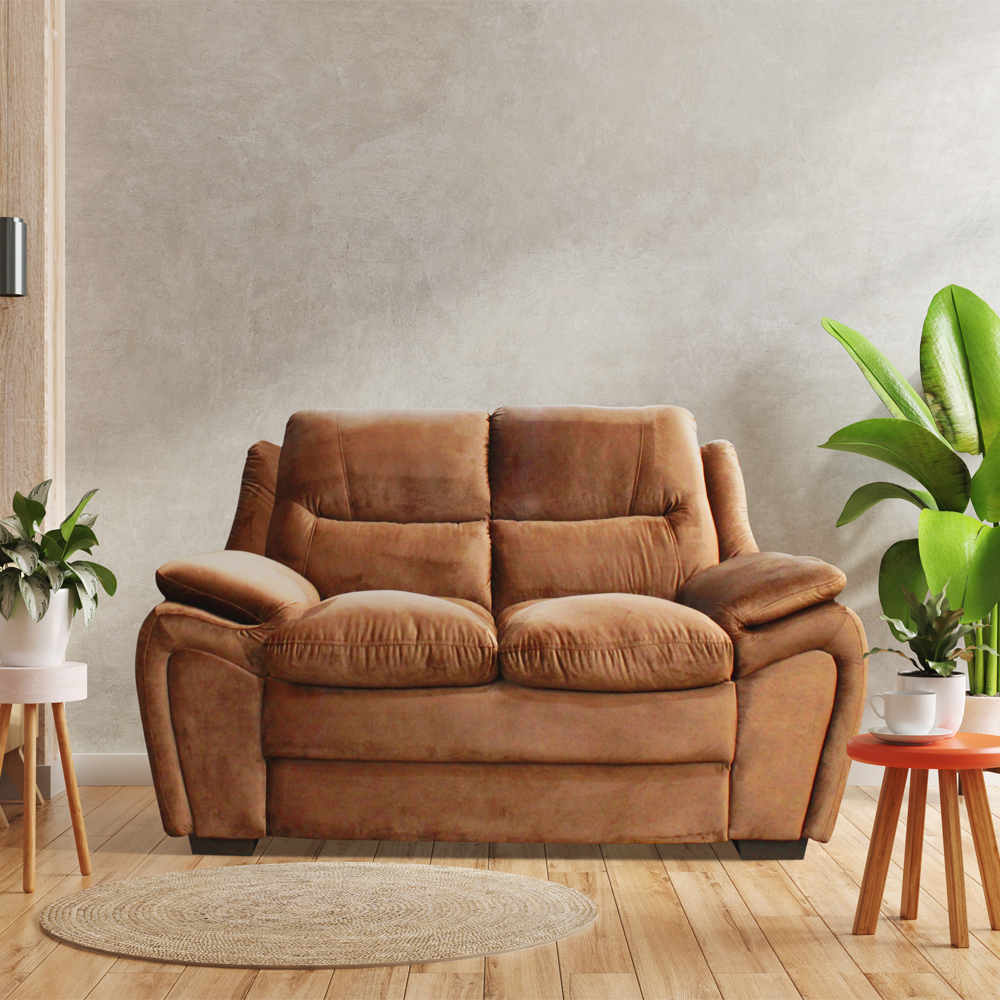 Sillones Juego De Living 3+2 Cuerpos Comedor Marron Georgia - Imagen 2