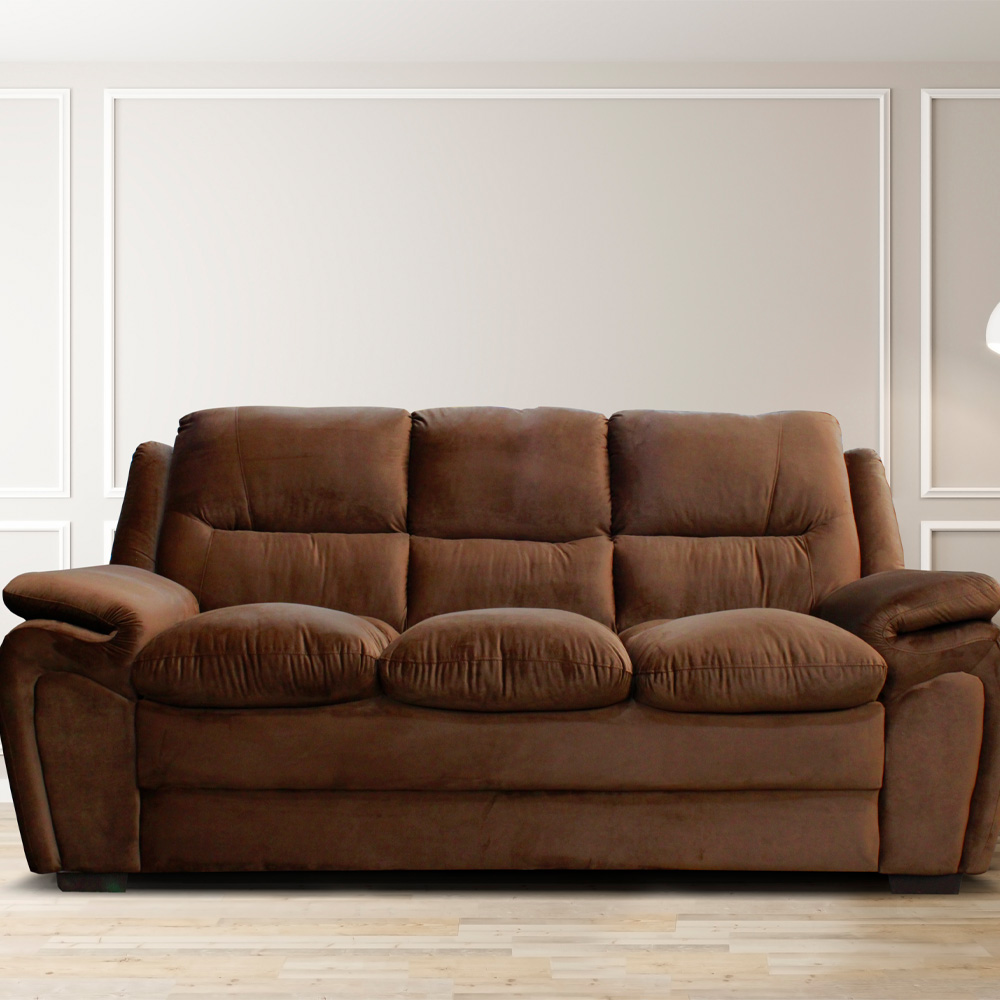 Sillones Juego De Living 3+2 Cuerpos Comedor Marron Georgia - Imagen 3