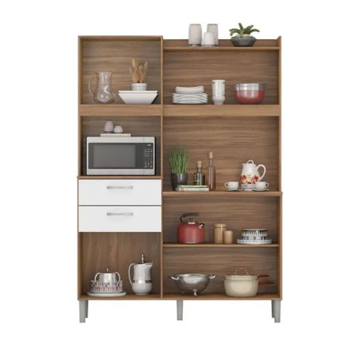 Kit De Cocina Completa 5 Puertas 3 Cajones Y Patas 100% Mdp Blanco - Imagen 3