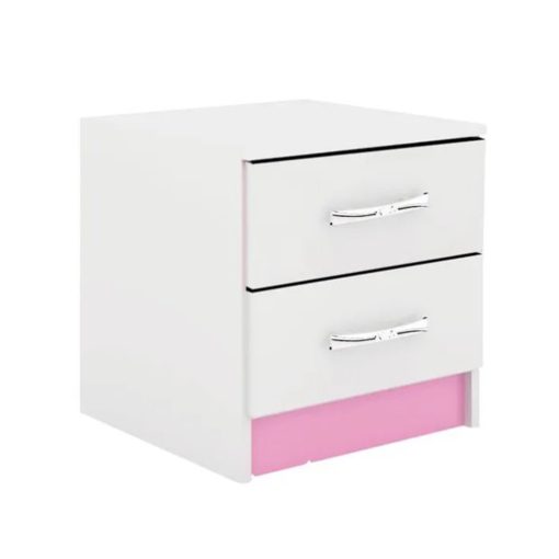 Mesa De Luz Infantil De 2 Cajones Para Dormitorio If02r