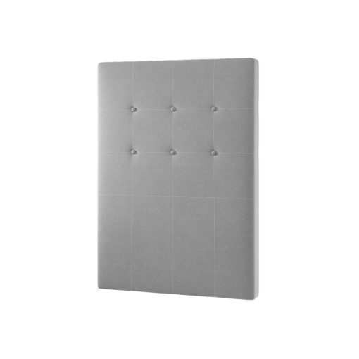 Respaldo Sommier Cama 1 Plaza Imperial 0.90 Dormitorio Gris