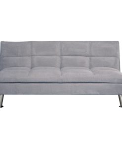 Sofá Cama Tapizado en Microfibra Patas de Metal 1