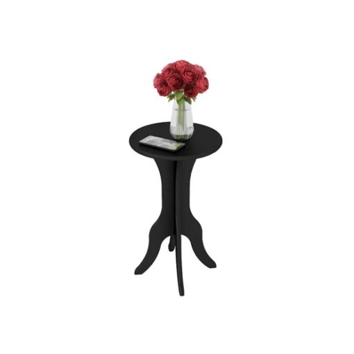 Mesa De Apoyo Mesa Ratona Diseño Elegante Moderno Mdp Negro