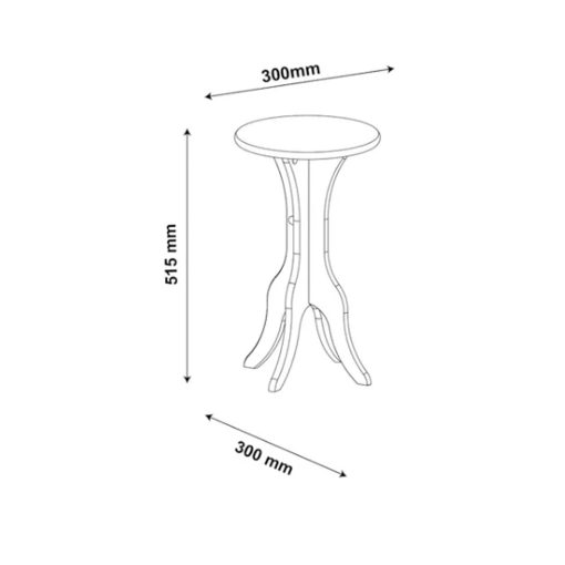 Mesa De Apoyo Mesa Ratona Diseño Elegante Moderno Mdp Negro - Imagen 3