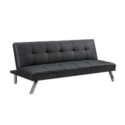 Sofa Cama Volcable Pu Con Patas Metal Metalicas