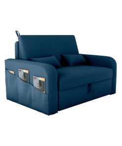 Sofa Cama 2 Plazas Abertura Frontal Ruedas Patas De Plastico