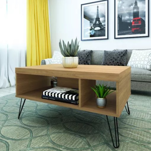 Mesa De Living Mesa Ratona Diseño Elegante Moderno Marron - Imagen 2