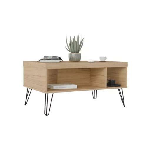 Mesa De Living Mesa Ratona Diseño Elegante Moderno Marron - Imagen 4