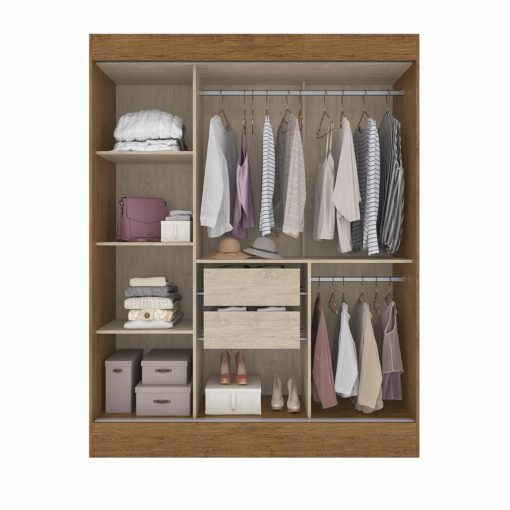 Ropero Placard 3 Puertas Corredizas 2 Cajones Dormitorio - Imagen 2