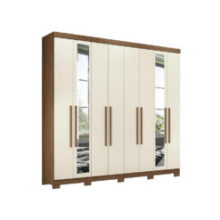 Ropero Placares Master Vip 8 Puertas 8 Estantes Con Espejo