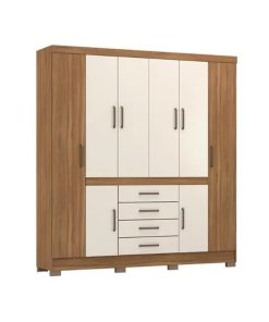 Ropero Placard 8 Puertas 4 Cajones Con Patas 100% Mdp