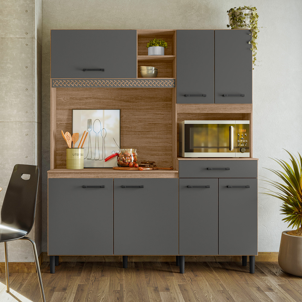 Mueble Cocina Bajo Mesada Aereos Kit Completo Yara - Imagen 2