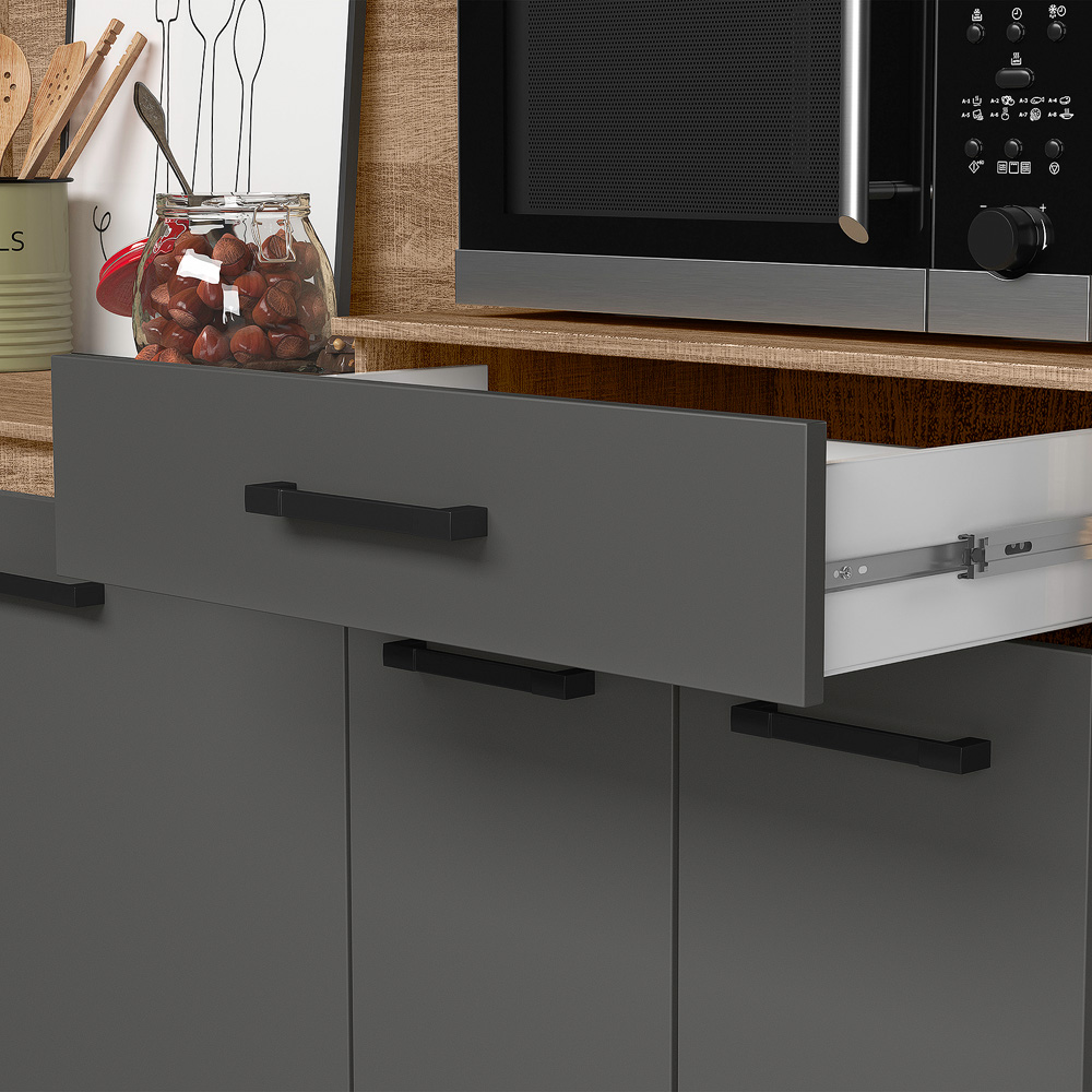 Mueble Cocina Bajo Mesada Aereos Kit Completo Yara - Imagen 5