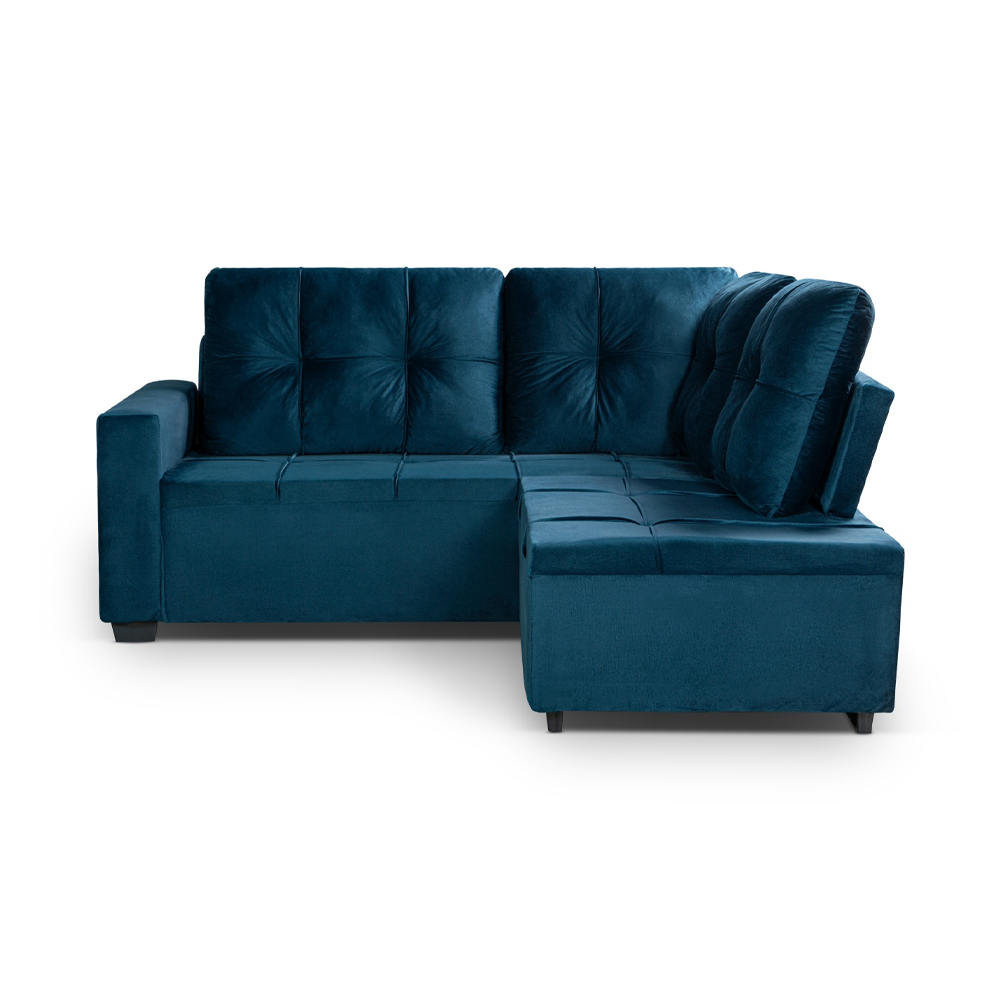 Sillon Sofa Esquinero Living 5 Cuerpos Tapizado Tela - Imagen 3