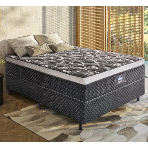Colchon Queen Resortes Eurotop Opala Alta Densidad - Imagen 3