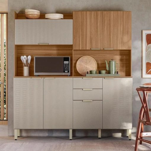 Kit De Cocina Completo 7 Puertas 2 Cajones 100% Mdp - Imagen 4