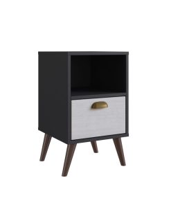 Mesa De Luz Living Dormitorio Mesita 1 Cajon Auxiliar