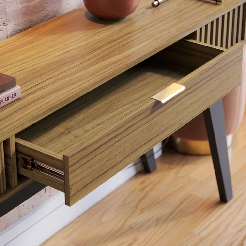 Aparador Buffet Alto 1 Cajon Rieles Metalicos Living Comedor - Imagen 5