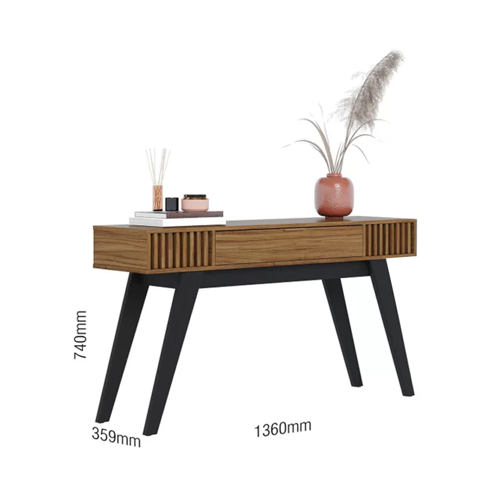 Aparador Buffet Alto 1 Cajon Rieles Metalicos Living Comedor - Imagen 4