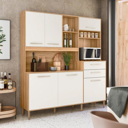 Mueble Cocina Bajo Mesada Aereos Kit Completo Yara - Imagen 6