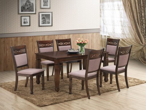 Juego De Comedor 100% Madera Maciza Estilo Clasico - Imagen 2