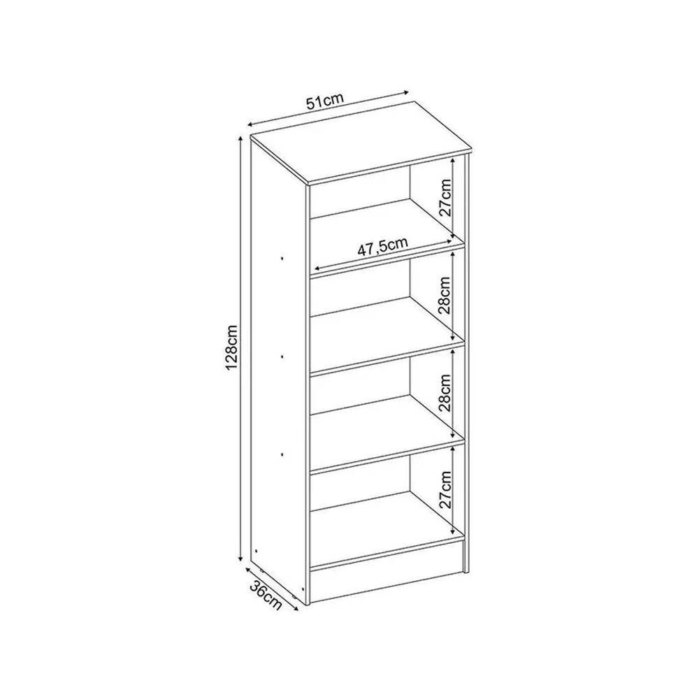 Mueble Multiuso 2 Puertas Estantes Para Dormitorio Oficina - Imagen 4