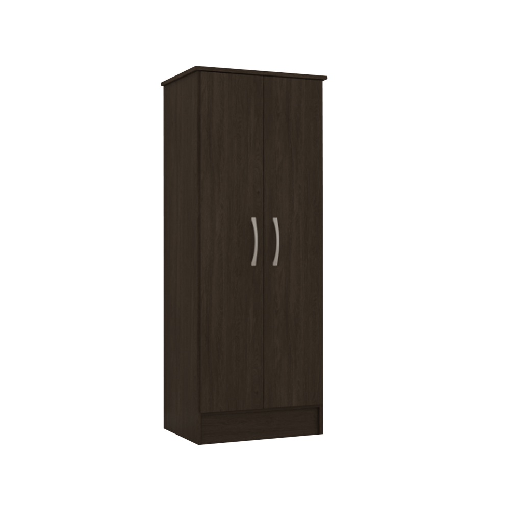 Mueble Multiuso 2 Puertas Estantes Para Dormitorio Oficina Ebano