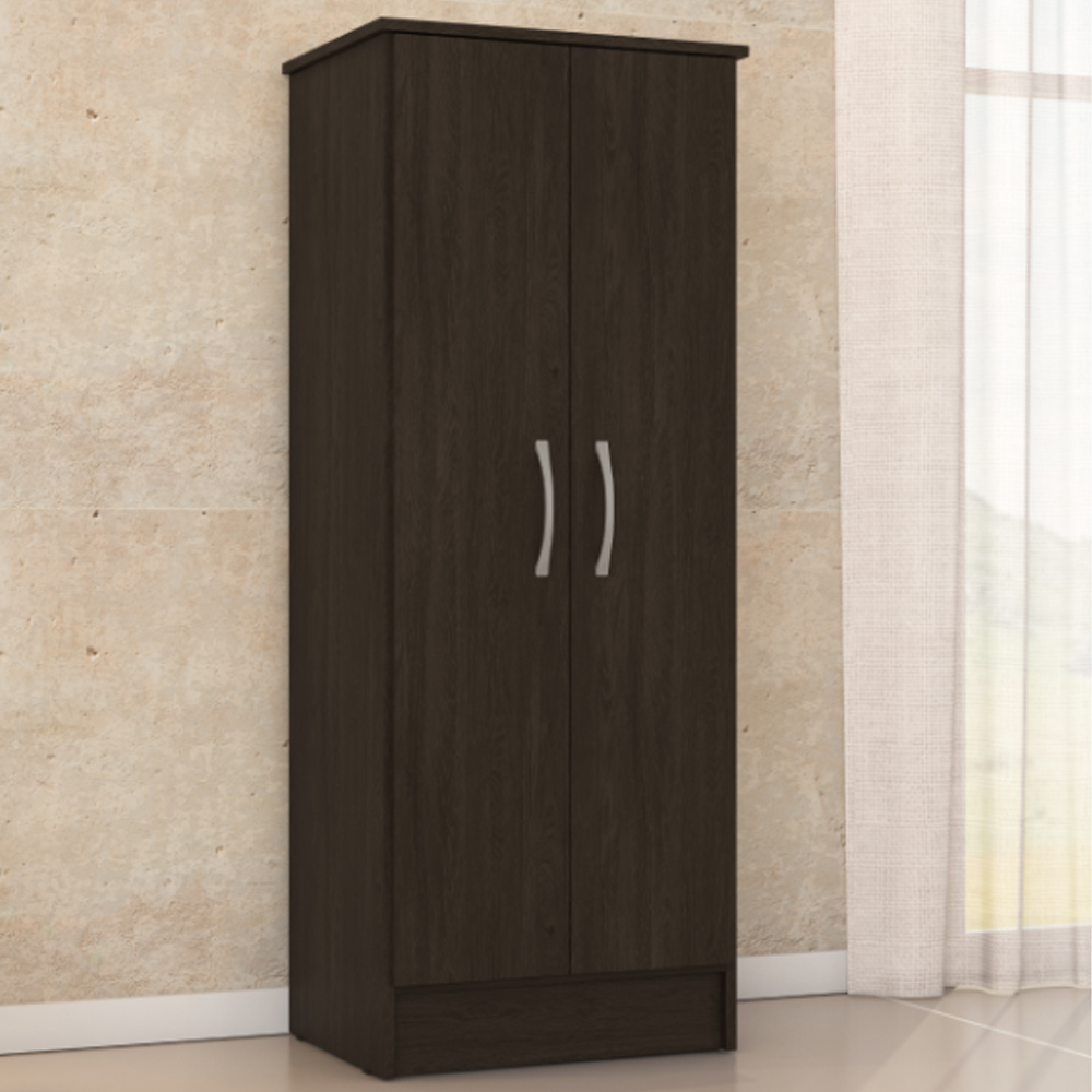 Mueble Multiuso 2 Puertas Estantes Para Dormitorio Oficina Ebano - Imagen 3