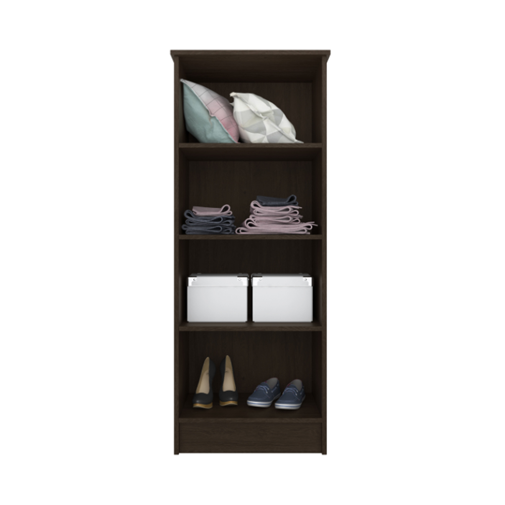 Mueble Multiuso 2 Puertas Estantes Para Dormitorio Oficina Ebano - Imagen 2