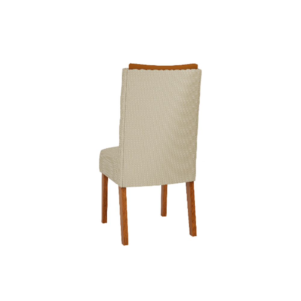 Juego De Comedor 8 Sillas Tapizadas Mesa De Vidrio Zafira Blanco - Imagen 5