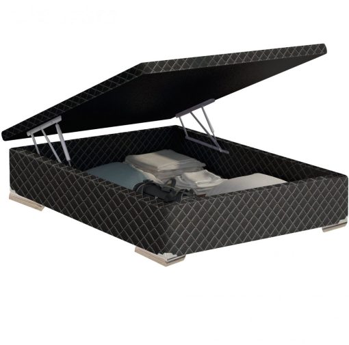 Cama Base Baul Sommier 2 Plazas Base Baul