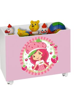 Baul Infantil Bebes Para Juguetes Con Ruedas Frutillita