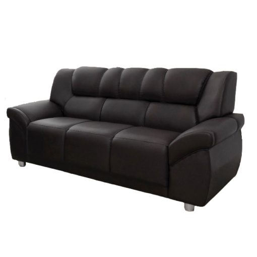 Sillon 3 Cuerpos Sofa Living Pu Negro Córdoba