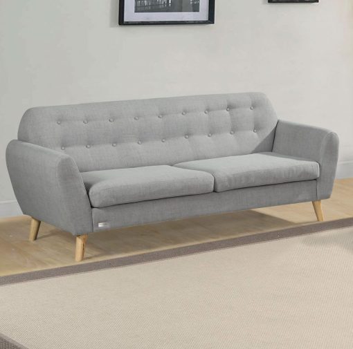Sillon 3 Cuerpos Tela Nordico Living Comedor Sofa - Imagen 2