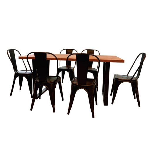 Juego De Comedor Silla Tolix + Mesa Peyton