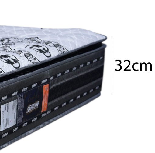 Colchon 1 plaza espuma alta densidad 180kg altura 32cm - Imagen 4