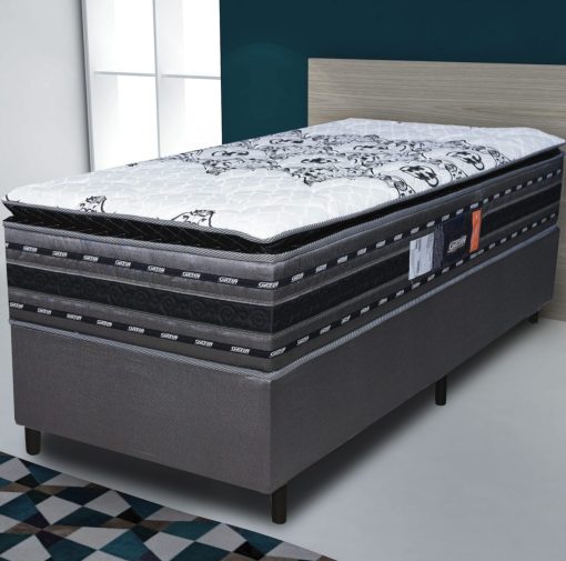 Sommier 1 plazas espuma alta densidad 180kg altura 32cm N - Imagen 2