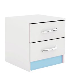 Mesa De Luz Infantil De 2 Cajones Para Dormitorio If02c