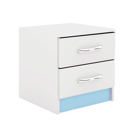 Mesa De Luz Infantil De 2 Cajones Para Dormitorio If02c