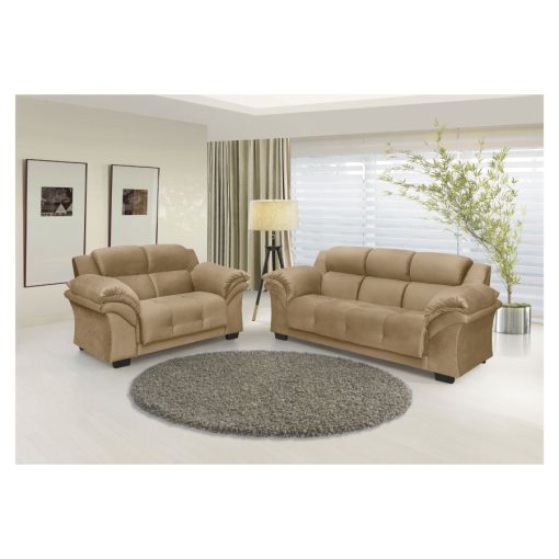 Sillon 2 Cuerpos Sofa Living Beige Oxford - Imagen 3