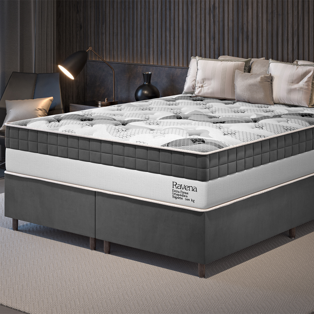 Colchon Sommier 2 Plazas Espuma Confort D33 34cm - Imagen 2