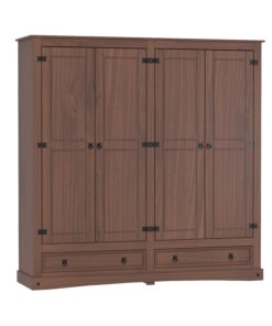 Placard Ropero Armario Linea Mexicana 4 Puertas Cajones