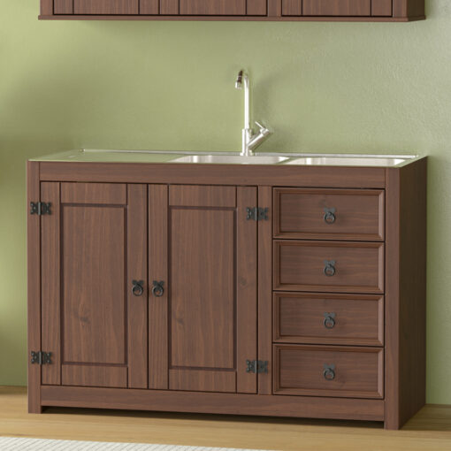 Bajo Mesada 2 Puertas 3 Cajones Linea Mexicana Cocina - Imagen 2
