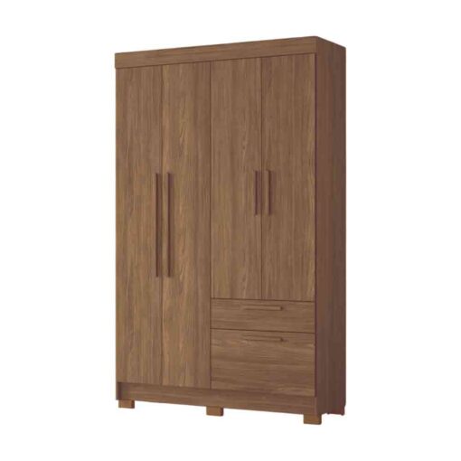 Ropero 4 Puertas 2 Cajones Y 5 Estantes