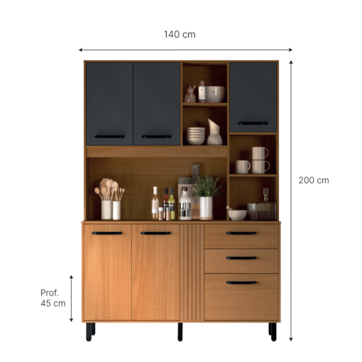 Kit de cocina Luna 5 Puertas y 3 Cajones - Imagen 3