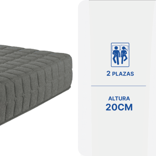 Sommier Cloud Maximo Comfort 2 Plazas - Imagen 3