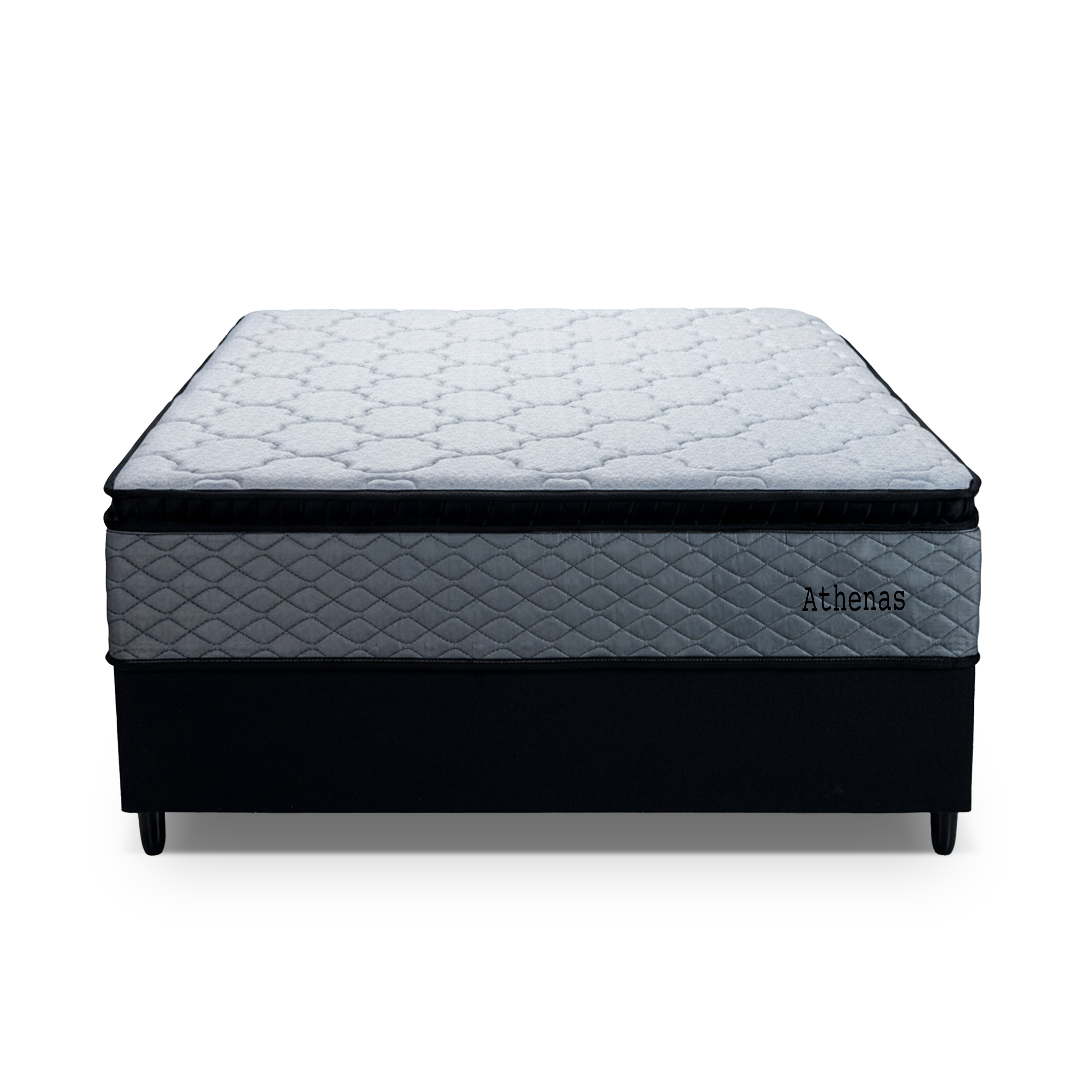 Sommier Athenas 1.40 Confort Y Soporte 120 Kg X Lado - Imagen 2