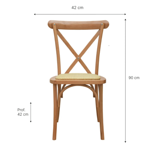 Silla Moderna de Diseño 100% Madera con Respaldo Curvo - Imagen 4